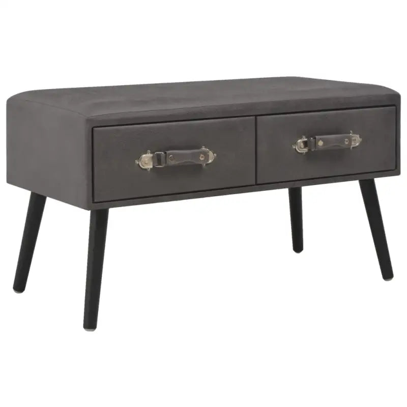 Fluwelen salontafel met massief grenenhout voor een luxe interieur - Grijs / 1 - Salontafels