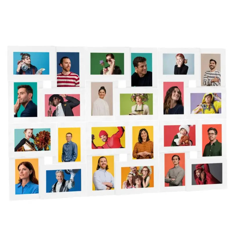 Fotolijst voor stijlvolle en moderne muurdecoratie - Wit / 24 x (13 x 18 cm) / 1 - Fotolijstjes