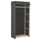 Functionele Kledingkast met Warm en Decoratief Ontwerp - Grijs / 1 - Kledingkasten
