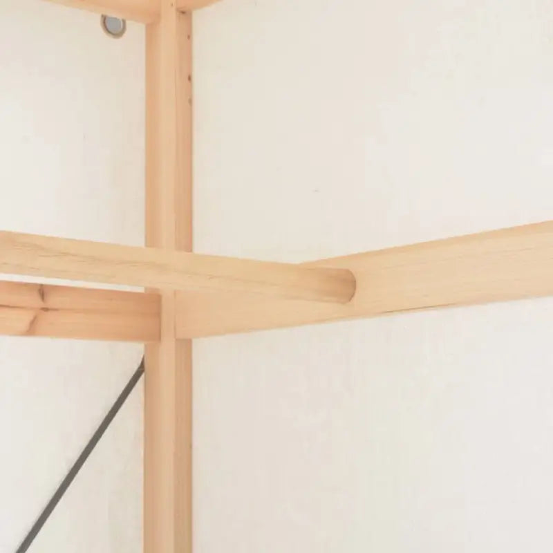 Functionele Kledingkast met Warm en Decoratief Ontwerp - Kledingkasten