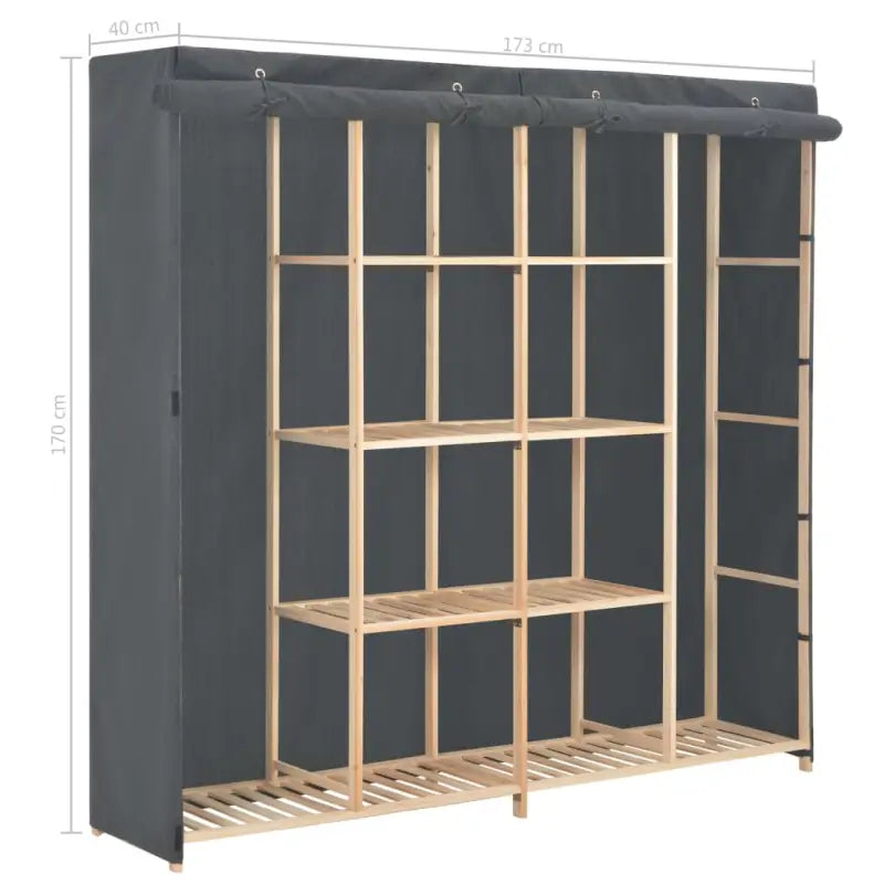 Functionele Kledingkast met Warm en Decoratief Ontwerp - Kledingkasten