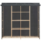 Functionele Kledingkast met Warm en Decoratief Ontwerp - Kledingkasten