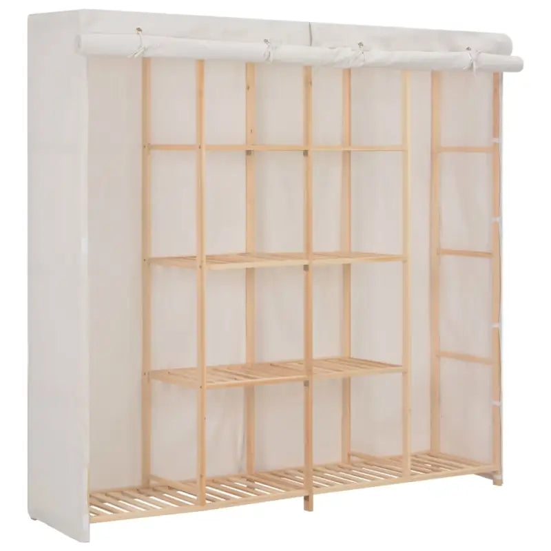 Functionele Kledingkast met Warm en Decoratief Ontwerp - Wit / 1 - Kledingkasten