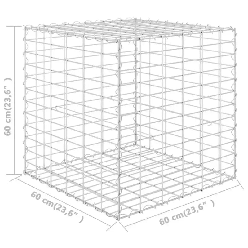Gabion plantenbak voor een stijlvolle tuinborder - Bloempotten & plantenbakken