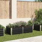 Gegalvaniseerd Staal Verhoogde Bloempotten en Plantenbakken - Antraciet / 160 x 80 x 45 cm / 1 - Bloempotten &