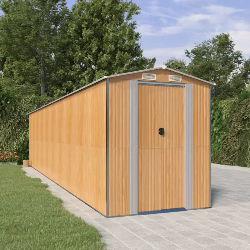 Gegalvaniseerd Stalen Tuinhuizen voor Opslag van Buitenspullen - 192 x 855 x 223 cm / 1 - Tuinhuizen