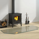 Gehard glas plaat voor openhaard bescherming van vloeroppervlak - 120 x 50 cm / 1 - Glas