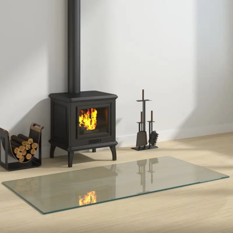 Gehard glas voor openhaard bescherming van vloeroppervlak - 120 x 60 cm / 1 - Glas