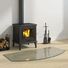 Gehard glas voor openhaard Beschermingsplaat Hoogwaardige hittebestendige glasplaat - 100 x 50 cm / 1 - Glas