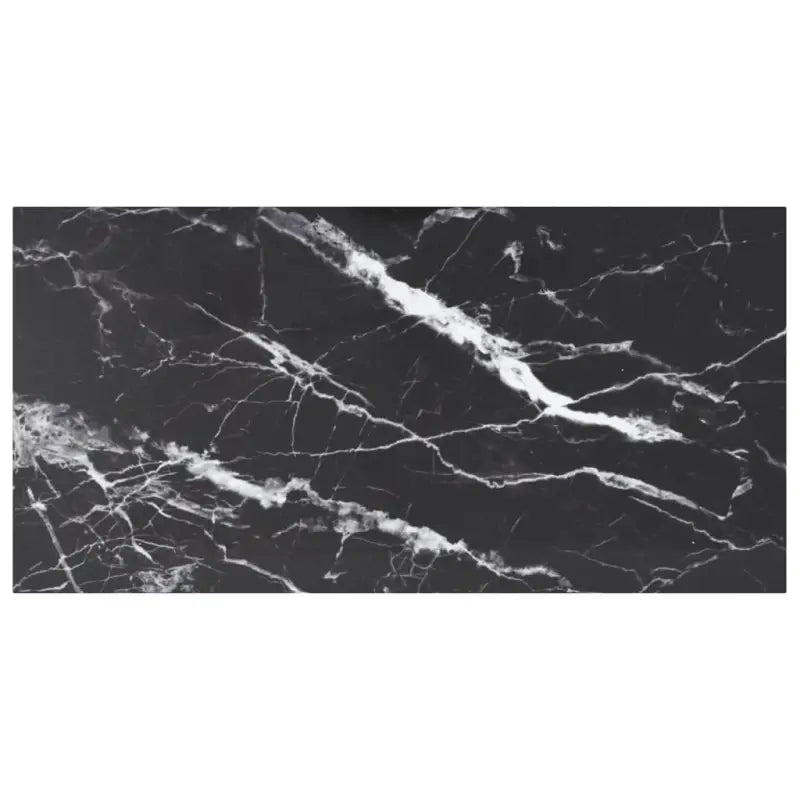 Gehard glazen tafelblad voor eettafels salontafels - Zwart en wit / 100 x 50 cm / 1 - Tafelbladen