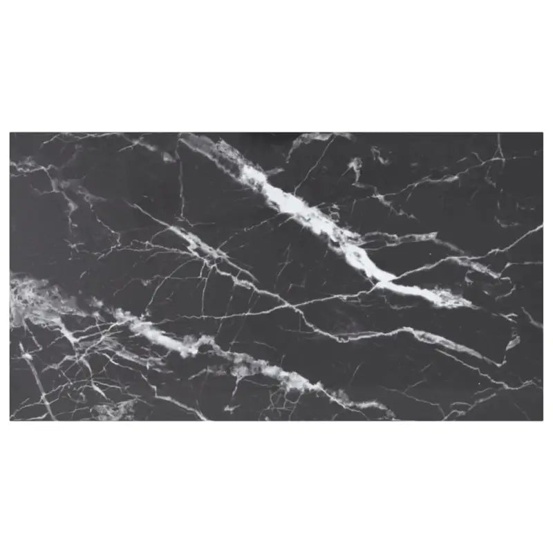 Gehard glazen tafelblad voor eettafels salontafels - Zwart en wit / 120 x 65 cm / 1 - Tafelbladen