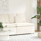 Gekrulde wolachtige bankelementen voor dagelijks gebruik en elegant design - Crème / centre sofa - Bankelementen