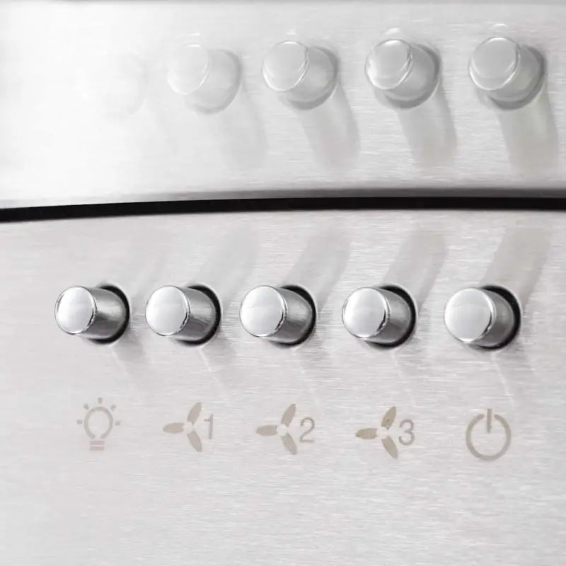 Geluidsarme wandafzuigkap met twee 3-laags wasbare aluminium vetfilters - Afzuigkappen