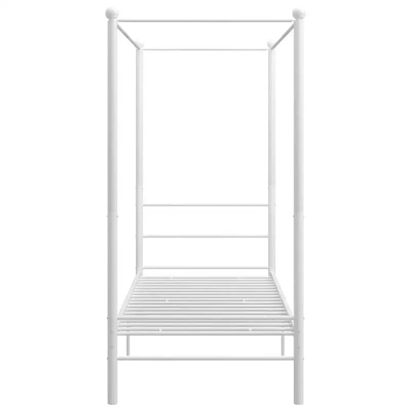 Gepoedercoat metalen bed met bovenframe voor privacy en charme - Bedden & bedframes