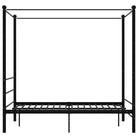 Gepoedercoat metalen bed met bovenframe voor privacy en charme - Bedden & bedframes