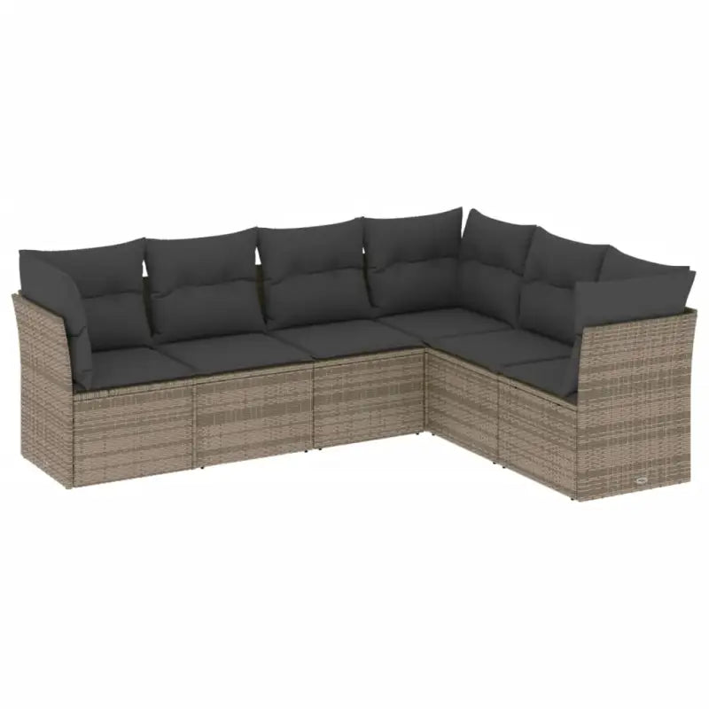 Gepoedercoat staal loungeset met poly rattan voor comfortabele zitervaring - Tuinsets