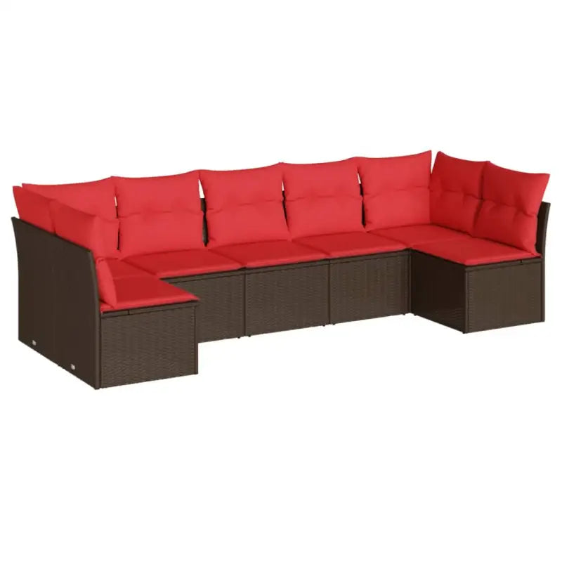 Gepoedercoat staal loungeset met poly rattan voor een comfortabele zitervaring - Tuinsets