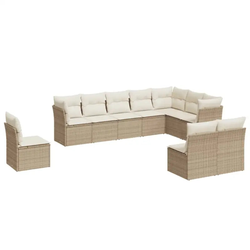 Gepoedercoat staal loungeset met poly rattan voor een comfortabele zitervaring - Tuinsets