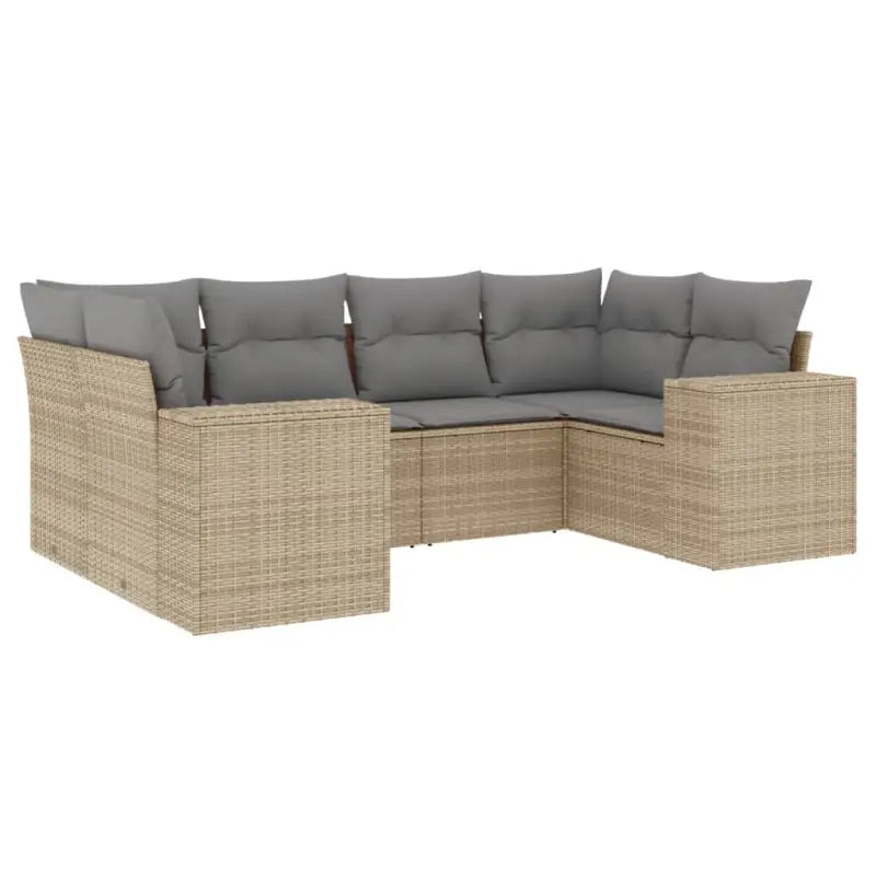 Gepoedercoat staal loungeset met waterdichte zak en beige materiaal - Tuinsets