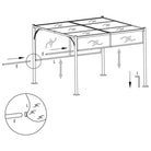 Gepoedercoat Staal Tuinbogen en Pergola voor Schaduw en Bescherming - Tuinbogen latwerk & pergola’s