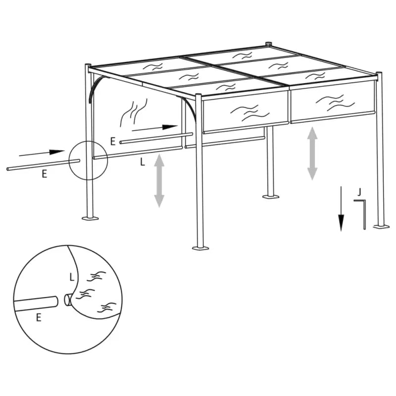 Gepoedercoat Staal Tuinbogen en Pergola voor Schaduw en Bescherming - Tuinbogen latwerk & pergola’s