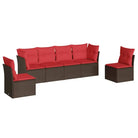 Gepoedercoat staal tuinset met poly rattan en waterdichte tas - Tuinsets