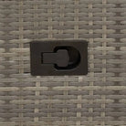 Gepoedercoat staal tuinset met poly rattan voor een comfortabele zitervaring - Tuinsets