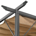 Gepoedercoat Stalen Tuinbogen met Uitschuifbare Dak voor Buitenruimte - Tuinbogen latwerk & pergola’s