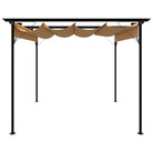 Gepoedercoat Stalen Tuinbogen met Uitschuifbare Dak voor Buitenruimte - Tuinbogen latwerk & pergola’s