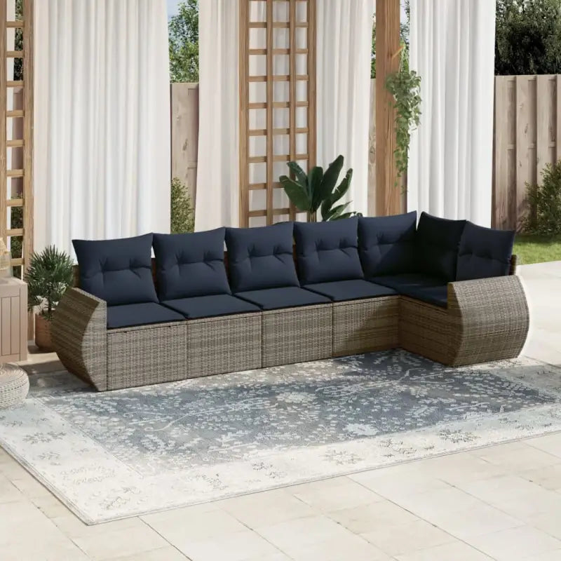 Gepoedercoat stalen tuinset in grijs met waterdichte tas en mooie afmetingen - grijs en marineblauw / Zonder tafel