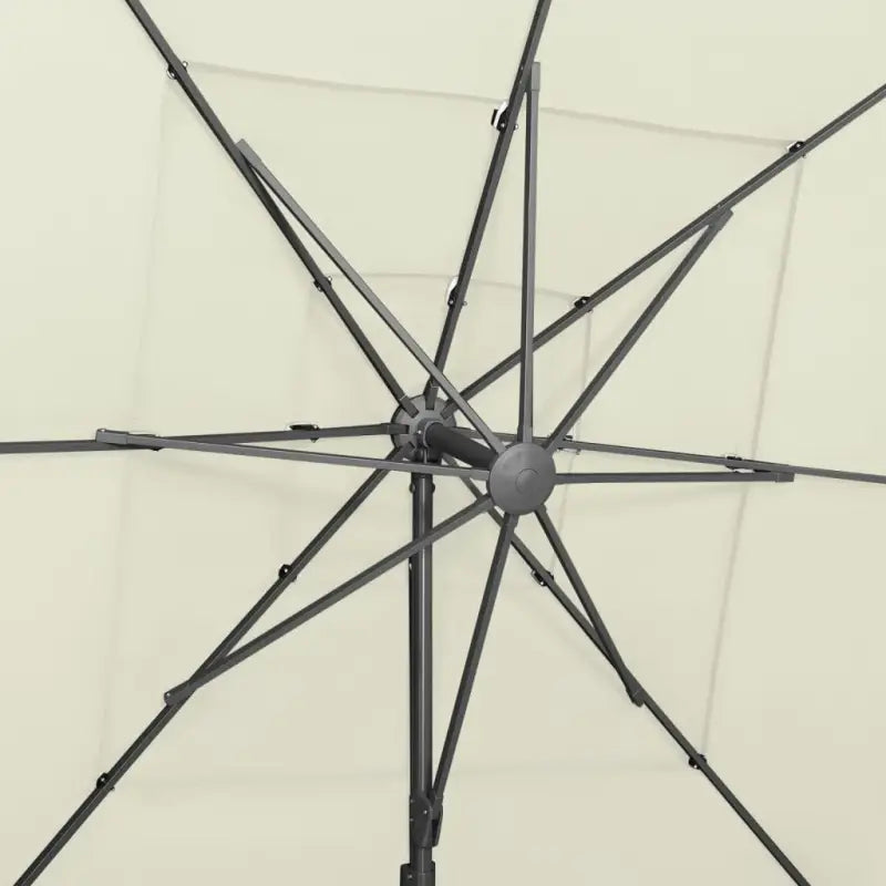 Gepoedercoate aluminium parasol met UV- en vochtbescherming - Parasols en zonneschermen