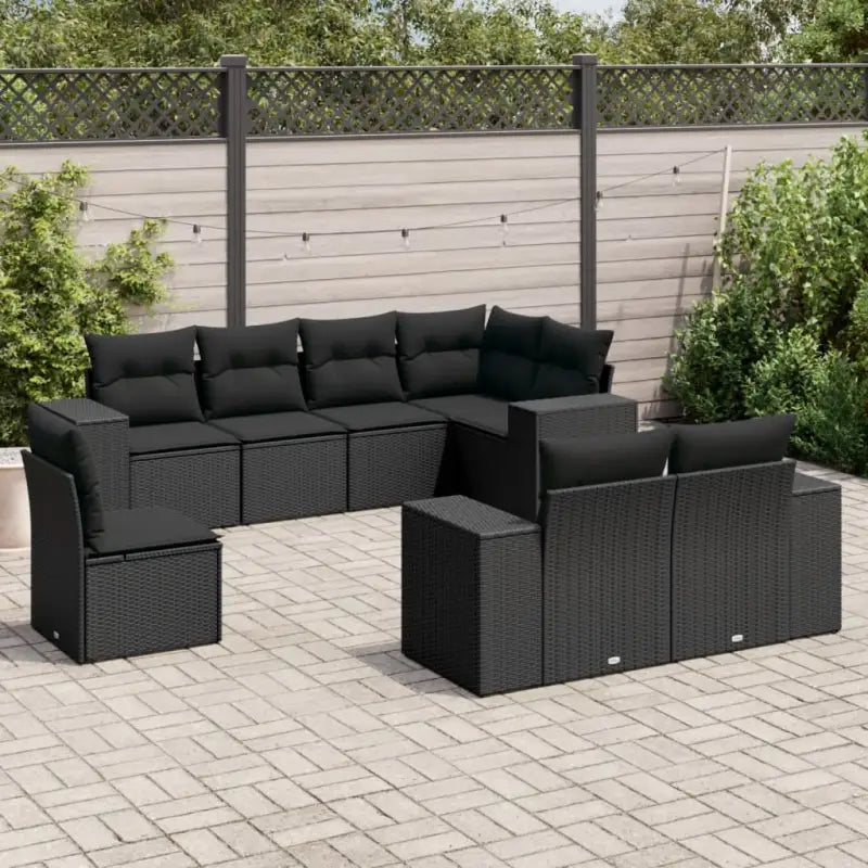 Gepolijst Stalen Loungeset met Waterdichte Tas en Beige Material - Zwart / Zonder tafel - Tuinsets