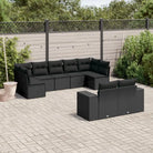 Gepolijste tuinset van waterdicht beige materiaal met stalen afmetingen - Zwart / Zonder tafel - Tuinsets