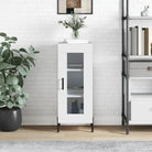 Gerookt Eiken Dressoir van Bewerkte Hout met Tijdloze Design - Wit / 1 - Dressoirs & buffetkasten