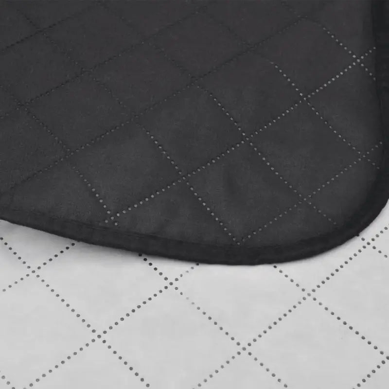 Gevatte bedsprei met dubbel kleur en gestikte ruiten - Dekbedden