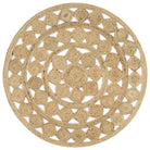 Gevlochten jute tapijt voor een natuurlijk en duurzaam interieur - 120 cm - Vloerkleden