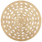 Gevlochten jute tapijt voor een natuurlijk en duurzaam interieur - 90 cm - Vloerkleden