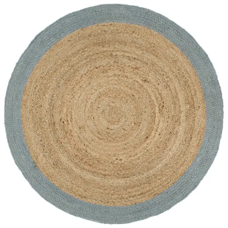 Gevlochten jute vloerkleed voor een natuurlijke en duurzame uitstraling - Olijfgroen / 210 cm - Vloerkleden