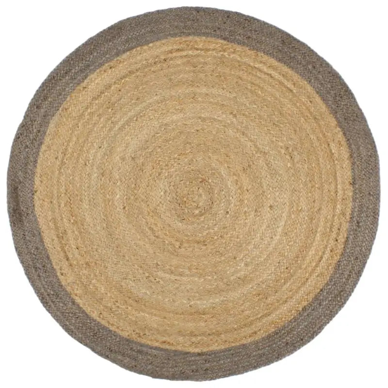 Gevlochten jute vloerkleed voor een natuurlijke en duurzame uitstraling - Grijs / 240 cm - Vloerkleden