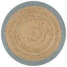 Gevlochten jute vloerkleed voor een natuurlijke en duurzame uitstraling - Olijfgroen / 150 cm - Vloerkleden