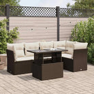 Gezellige tuinset met beige materiaal en gepoedercoat staal afmetingen - Bruin en crème / met opbergruimte - Tuinsets