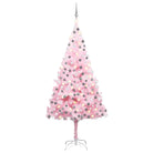 Glanzende Gouden Kunstkerstboom voor een Unieke Kerstsfeer - Roze en grijs / 210 x 120 cm / 1 - Kerstbomen