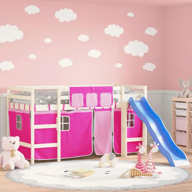Gordijnen voor hoogslaper bedtijd maken leuk en speelachtig - Roze - Accessoires voor bedden