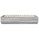 Grijs Sonoma bedframe van bewerkt hout voor een goede nachtrust - Bedden & bedframes