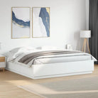 Grijs Sonoma bedframe van bewerkt hout voor een goede nachtrust - Wit / 180 x 200 cm - Bedden & bedframes