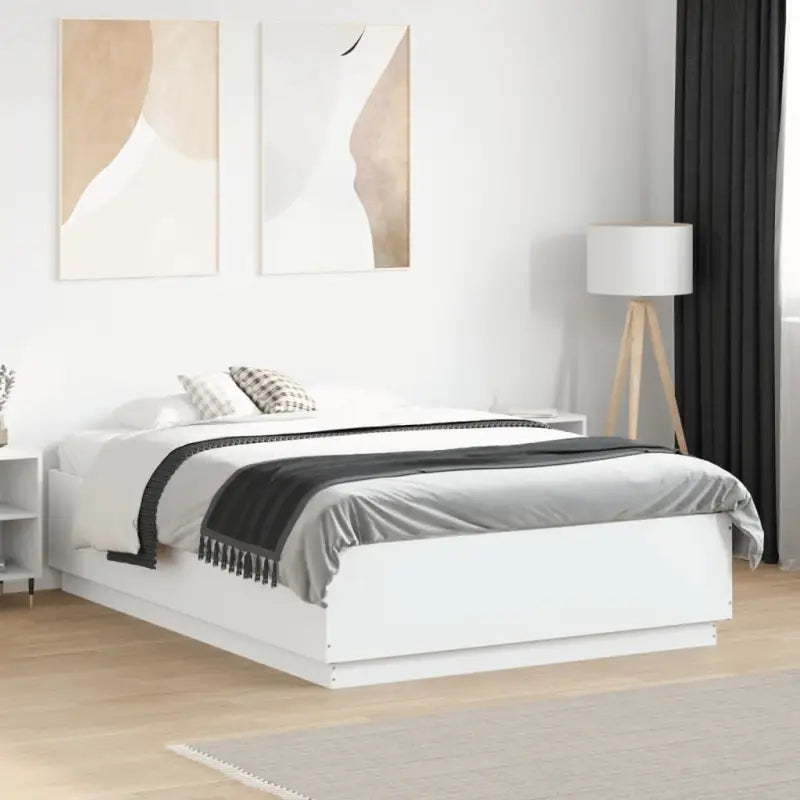 Grijs Sonoma bedframe van bewerkt hout voor een goede nachtrust - Wit / 120 x 190 cm - Bedden & bedframes