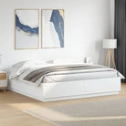 Grijs Sonoma bedframe van bewerkt hout voor een goede nachtrust - Wit / 200 x 200 cm - Bedden & bedframes