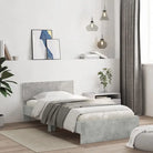 Grijs Sonoma bedframe voor een stabiele en stijlvolle slaapkamer - Betongrijs / 100 x 200 cm - Bedden & bedframes