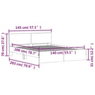 Grijs Sonoma bedframe voor een stabiele en stijlvolle slaapkamer - Bedden & bedframes