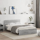 Grijs Sonoma bedframe voor een stabiele en stijlvolle slaapkamer - Grijs sonoma / 120 x 200 cm - Bedden & bedframes